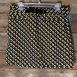 💛Crazy pattern Loft skirt with buckle💛